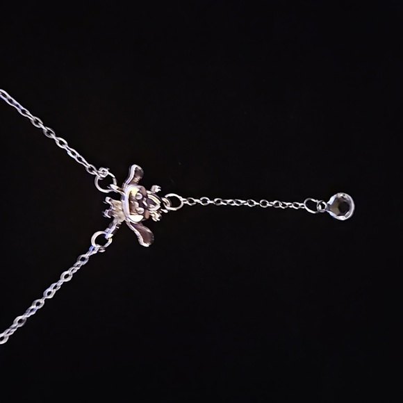 Other - Sterling silver, cute, cinnamon roll, character, necklace, 18 inch chain.